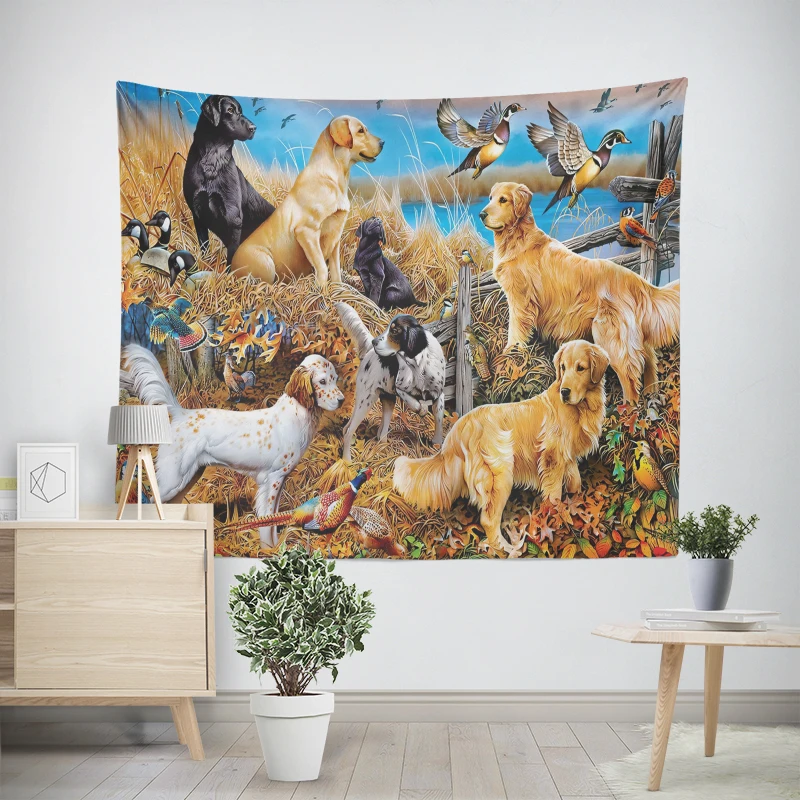 Home decoration Colorful Animal Scenery room decor wall tapestry aesthetic bedroom aesthetic wall art large fabric wall tapestry