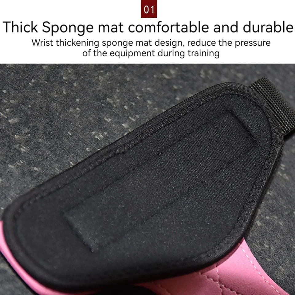 GOBYGO 체육관 손바닥 장갑, 단단한 조절 가능한 힘 훈련 그립 지지대 손목 밴드, 풀 업 벤치 프레스 하드 풀 업 밴드, 1 쌍