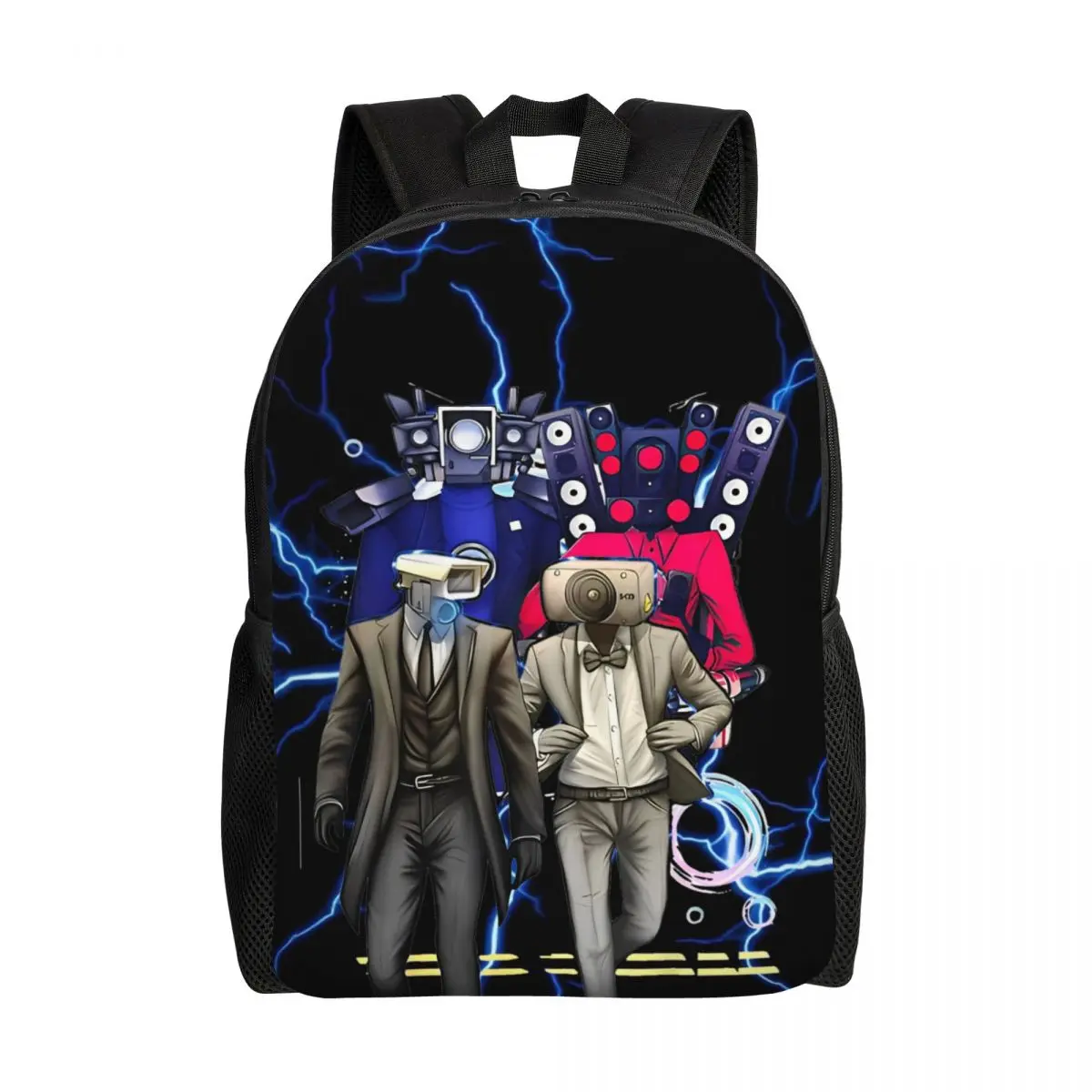 

Skibidi Toilet Print Cartoon Backpack University Backpacks Boy Girl Leisure School Bags Custom Big Rucksack