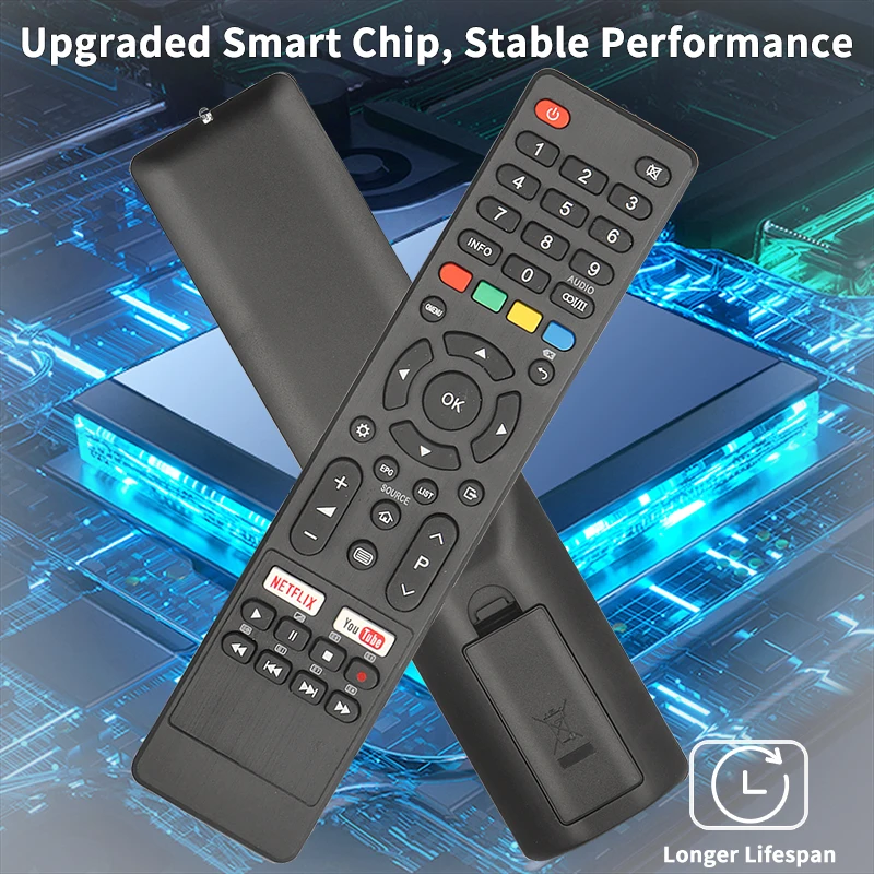 NETFLIX 유튜브 버튼이 있는 GCBLTV9FA Saba-OK.TV-Remote-Control-Replacement, 사바 OK.TV SA49K65NS SA55K65NS 용