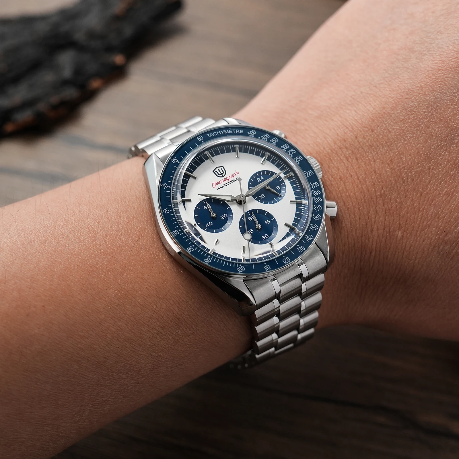 Watchdives WD1863 Quartz Watch VK63 Chronograph Movement Bubble