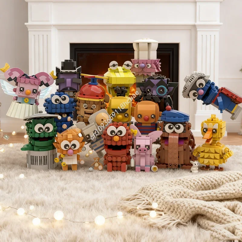 Paquete completo de 3128 piezas MOC de Plaza Sésamo, modelo de construcción, bloques de regalo de Navidad, juguetes de arquitectura, ensamblaje DIY creativo para niños