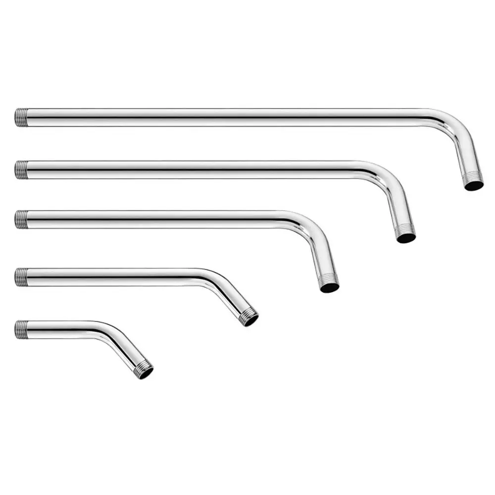 New Stainless Steel Shower Pipe Wall Mounted Silver Shower Arm Arm Bracket