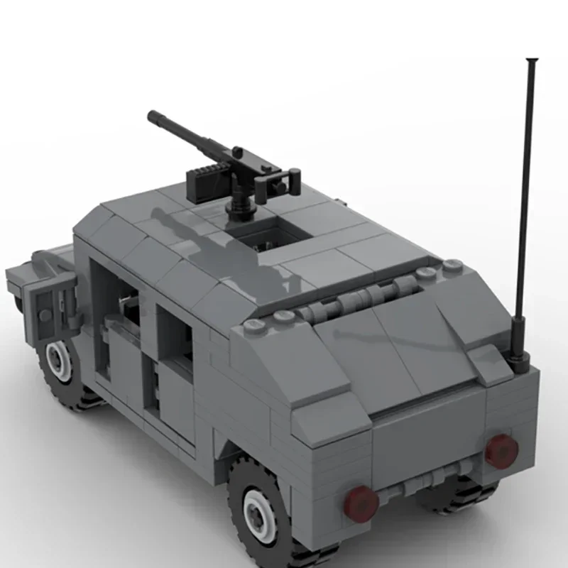 Moc Building Bricks modello di camion militare HMMWV M1025 tecnologia del veicolo blocchi modulari regali giocattoli di natale set fai da te assemblaggio