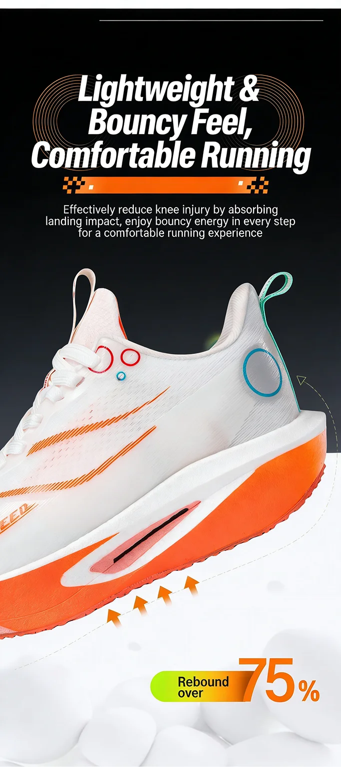 Herren Damen Carbonplatte Laufschuhe Professionelle Marathon-Rennschuhe Atmungsaktive Leichte Straßenlauf-Trainingsschuhe – Detail 24