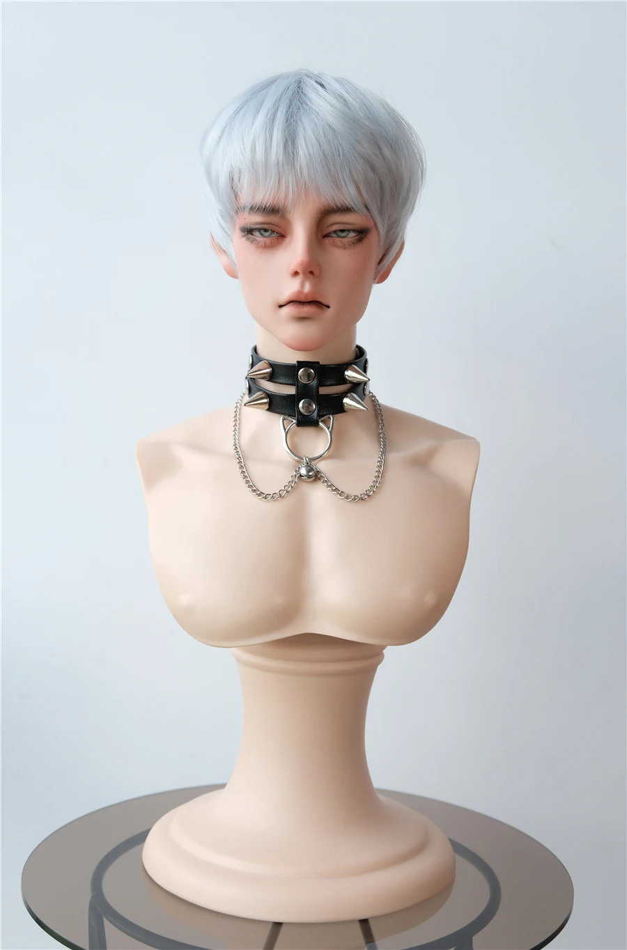 D04-A603 handmade toy 1/3 1/4 uncle ID75 POPO68 MSD Doll BJD/SD doll Accessories leather rivet belt necklace 1pcs