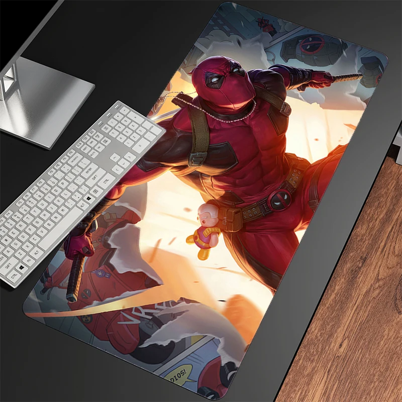 마우스 패드 데드풀 게이머 PC 컴퓨터를 위해 특별히 디자인된 HD 인쇄 데스크 매트 키보드 애니메이션 게임 액세서리 마우스 패드 카펫