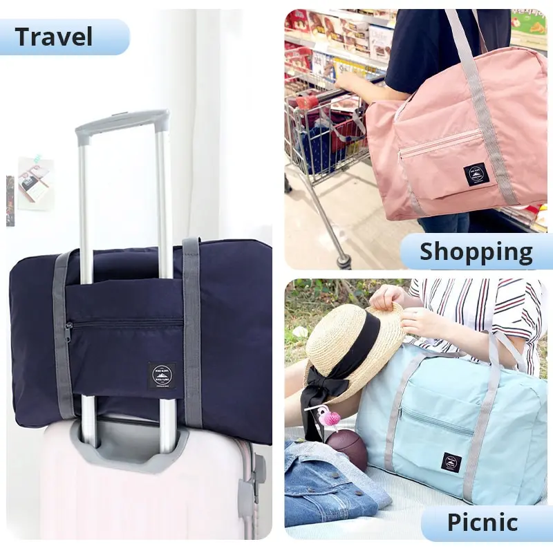 Fashion Travel Bags Foldable Large Capacity Splash-proof Bag Carry-on Luggage Handbag Unisex Travel Suitcase For Fitness Holiday