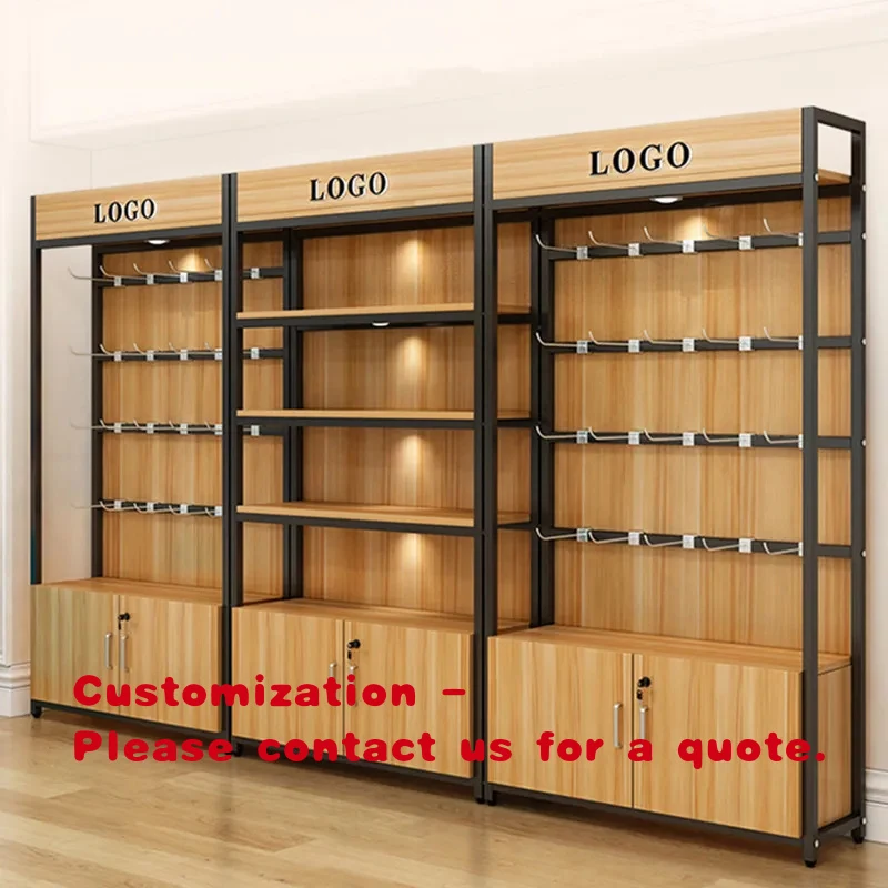 custom.Wood Showcase Store Display Store Shelves Supermarket Shelving Display Retail Store