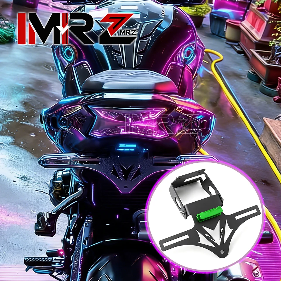 

Motorcycle Fixed&Fold Rear License Plate Holder Bracket Tail Tidy Fender Parts For Z900 Z900SE Z 900 SE 2017-2024 Accessories