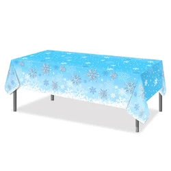 51*87in PE Environmental Elsa Frozen Disposable Tablecloth Happy Birthday Girl Decoration Anniversaire Christmas Party Supplies