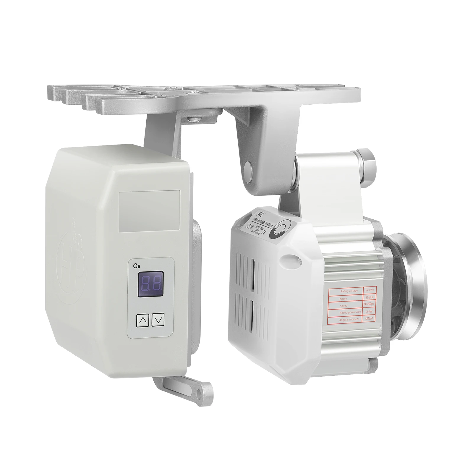 550W Industrielle Nähmaschinen-Servomotor 200-4500 U/min Einstellbare Geschwindigkeit mit Vorwärts-/Rückwärtsgang 220V für Heim-/Fabrik-Steppstichmaschinen – Detail 19