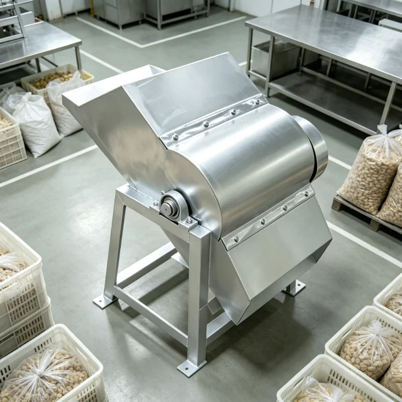 Industrial Stainless Steel Ice Block Crusher High Output Commercial Ice Shaving Machine Floor Type Ice Breaking Customized