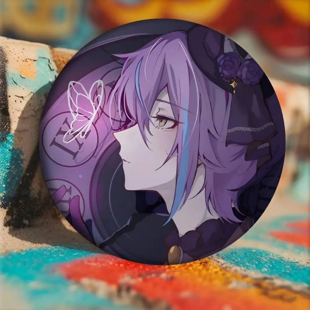 Anime Cartoon Game P-Project Sekai Kamishiro Rui Badges Ronde Cartoon Broche Kleding Rugzak Accessoires Reversnd Laserh