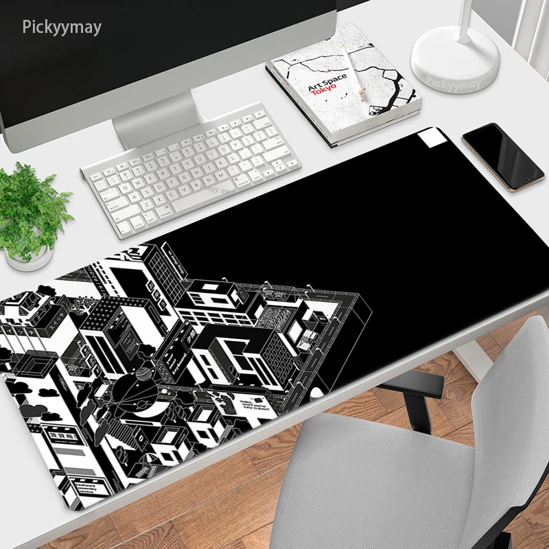 Utopia gaming mouse pad teclado deskpad mousepad gamer gabinete acessórios para computador mesa tapete de mesa arte antiderrapante