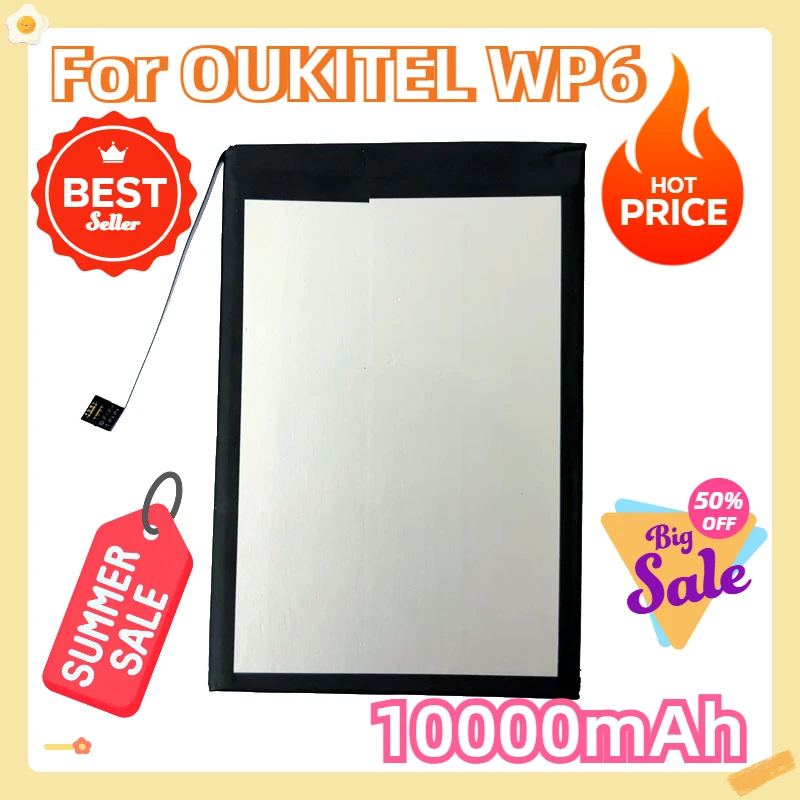 

For OUKITEL S75 Roson for OUKITEL WP6 Battery 10000mAh 100% New Replacement Accessory Accumulators