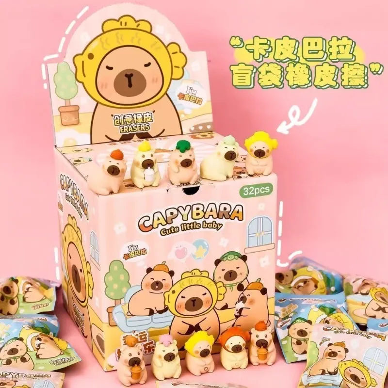 

Креативный ластик капибары, сумка-сюрприз, кукла Пикачу, милый ластик трехмерной формы, канцелярские принадлежности, студенческий детский подарок