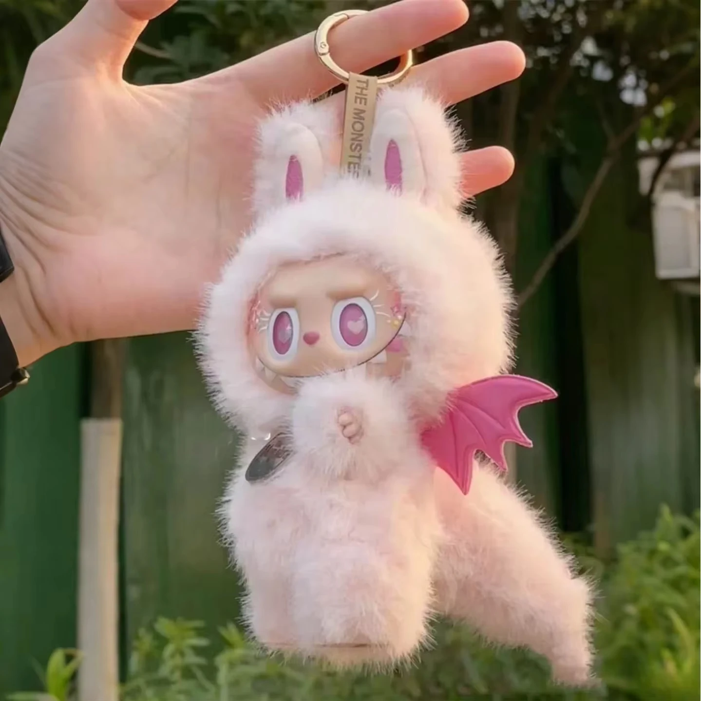 人形の服ラブブ人形天使の服かわいい羽と尻尾ジャンプスーツビニール人形服アクセサリーラブブ人形服