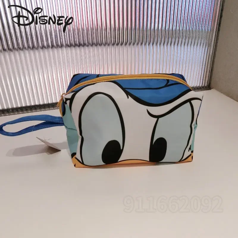 Disney Donald Duck Original New Women\'s Cosmetic Bag Cartoon Fashion Mouth Red Bag Large Capacity Waterproof Travel Cosmetic Bag