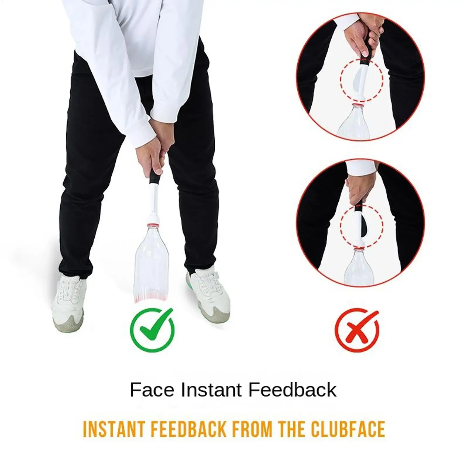 Golf Swing Trainer Portable Instant Feedback Portable Golf Swing Speed Trainer For Men Women Indoor Outdoor Home Gym Garden view 3