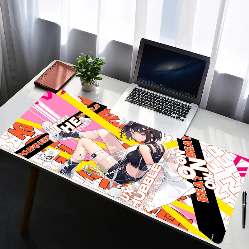 

Mouse Pad PC Non Slip Rubber Cartoon Mousepad Laptop Gamer Cabinet Keyboard Pad Office Computer Gaming Anime Girl Desk Mouse Mat