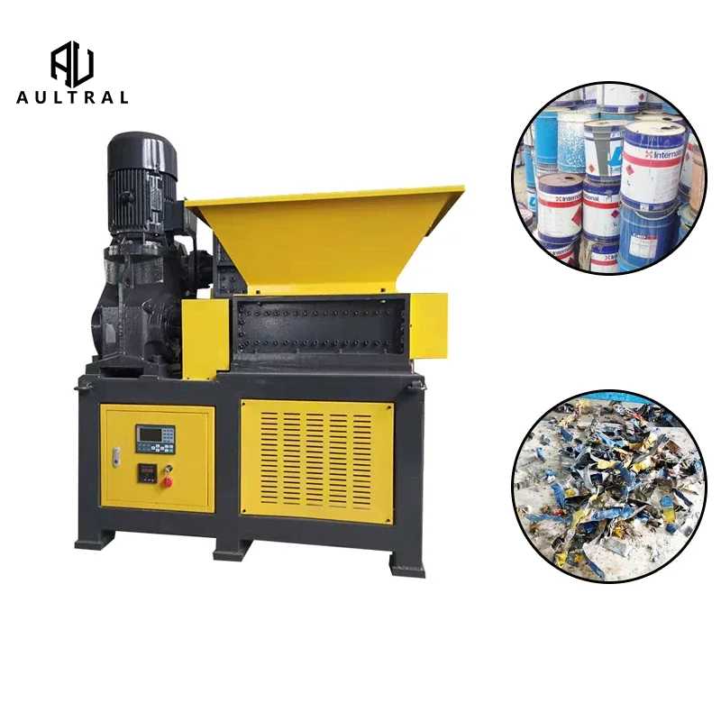 Solid Plastic Shredder Machine Small Industrial Cardboard PET Bottle Waste Mini Shredder Machine