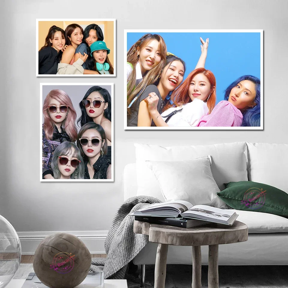 

MAMAMOO Poster KPOP Canvas Art Prints Painting Wall Picture For Living Girl Bedroom Room Home Decoration Gift
