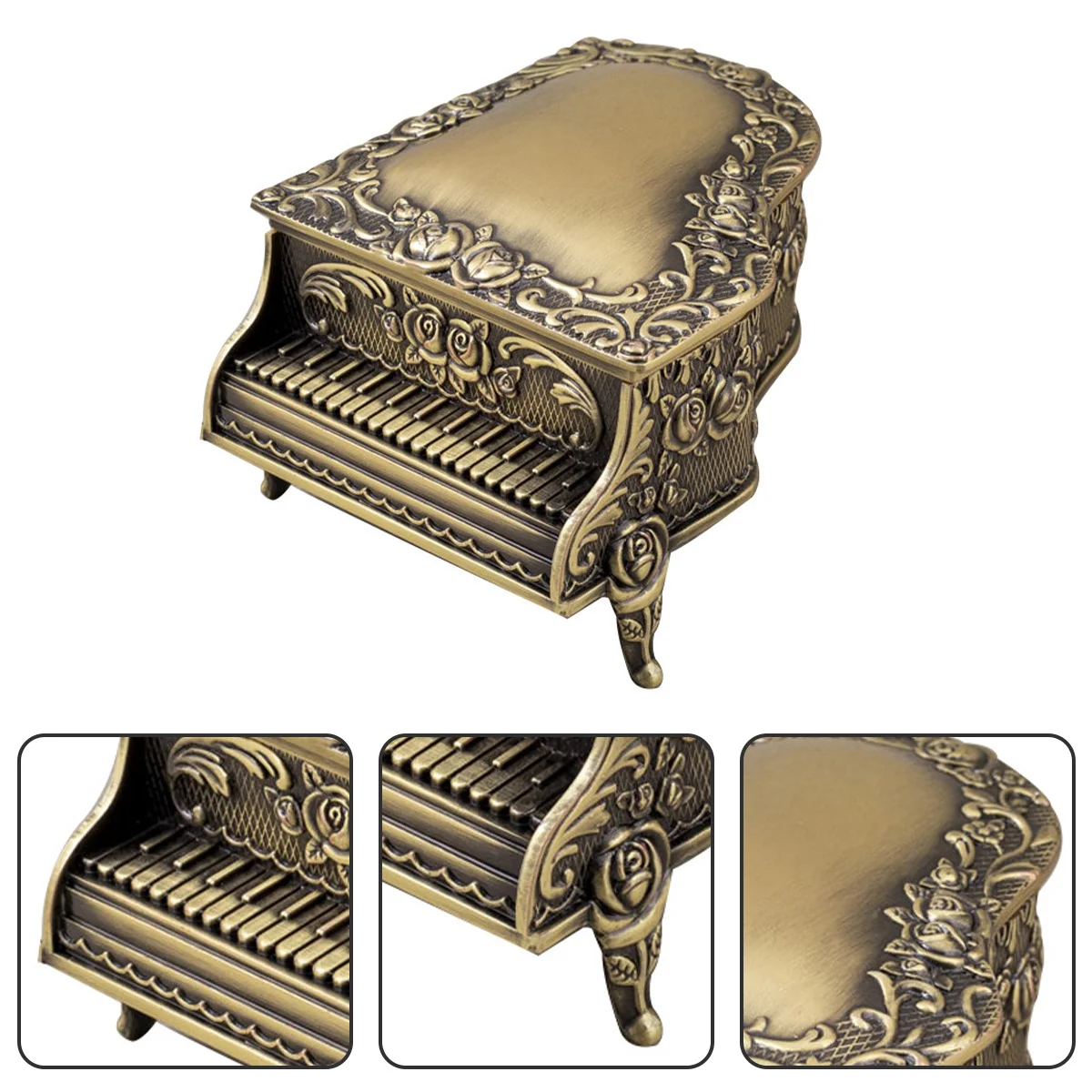 Trinket Box Vintage Jewelry Case Creative Metal Ornament Home Decor Gift Trinket Box Home Ornament Jewelry Case