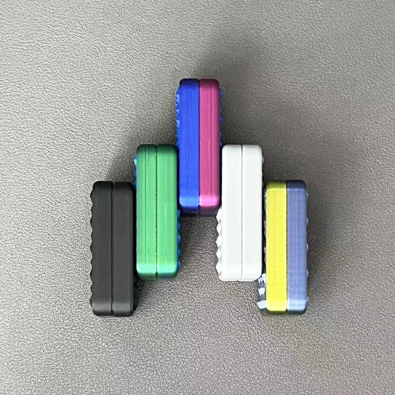1pcs EDC Card Push 3D Printed Fingertip Gyroscope Rotating Coin Stress Relieving Toys Gift for Boys and Girls Fidget Spinner