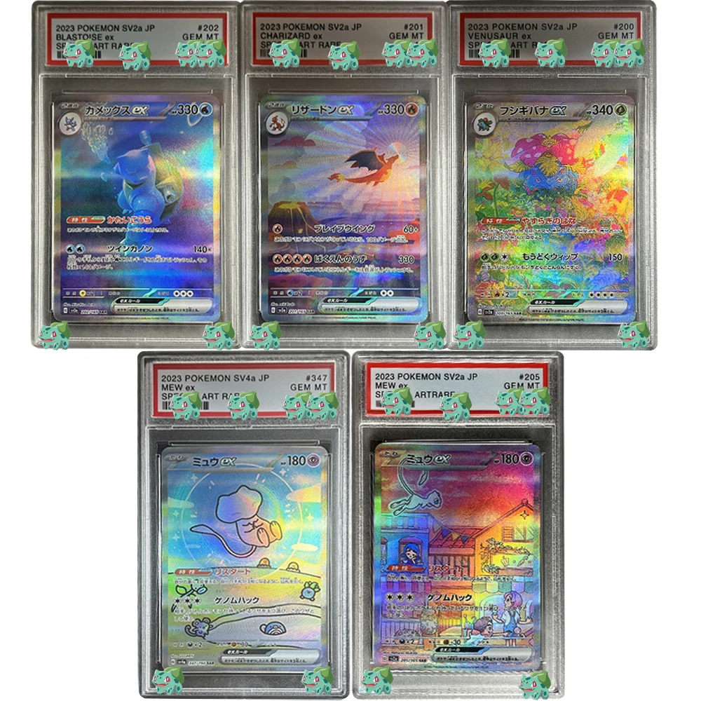 2023 بطاقة أنيمي PTCG SV4A JP Gardevoir Mew Charizard Venusaur Ex فن خاص نادر جوهرة MT 10 بطاقة ملصقات ثلاثية الأبعاد هدايا للأطفال