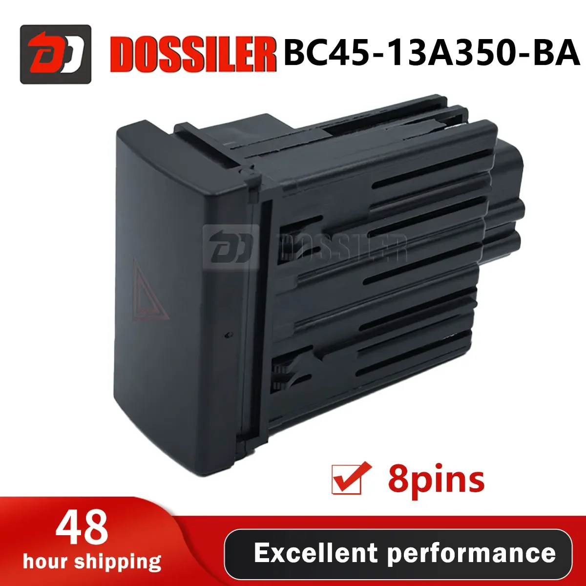 

BC4513A350BA Dossiler Emergency Flasher Switch 24V NEW Hight Quality Car Accessories Parts Button For Ford OEM BC45-13A350-BA