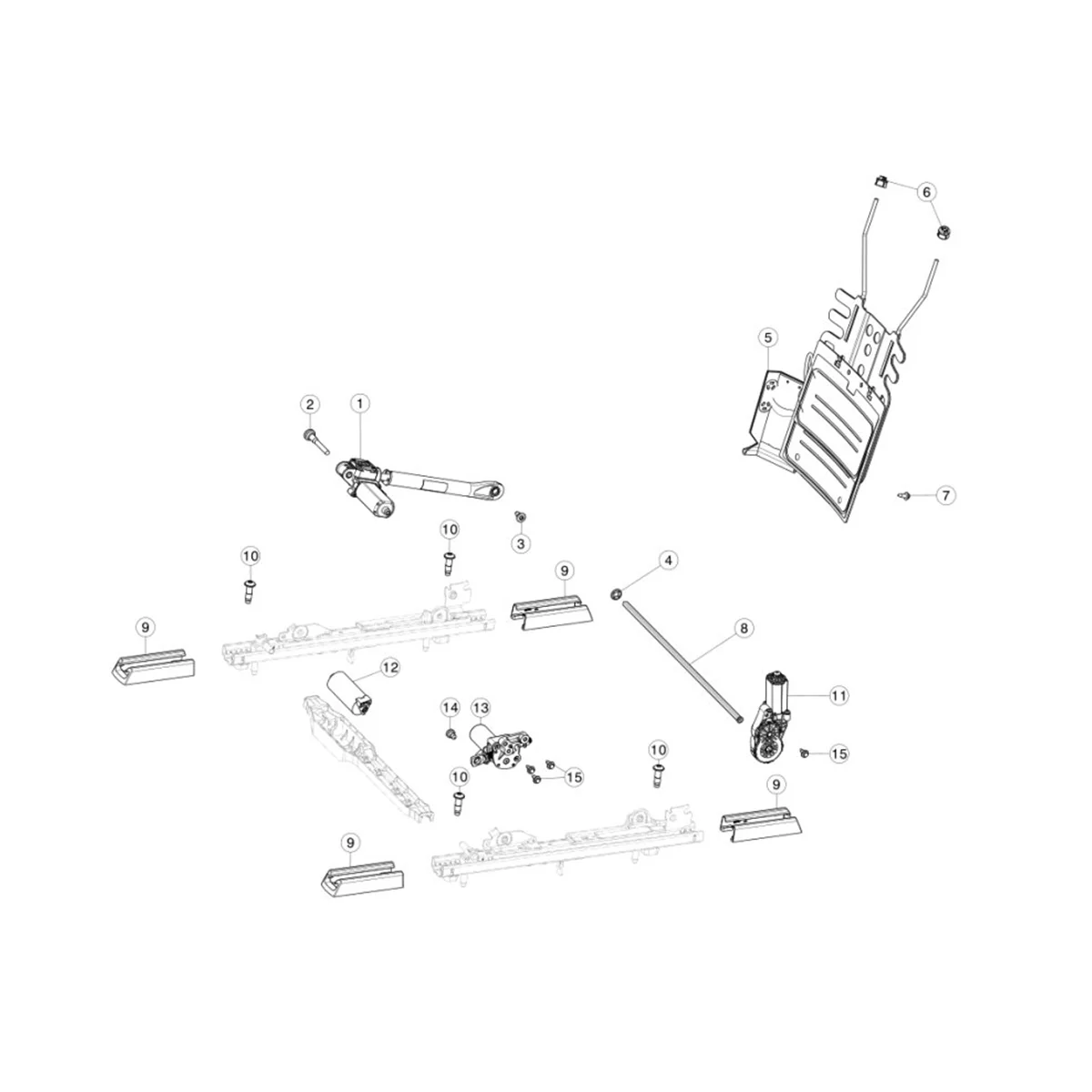 

1119853-00-B Car Front Passenger Adjuster Motor R