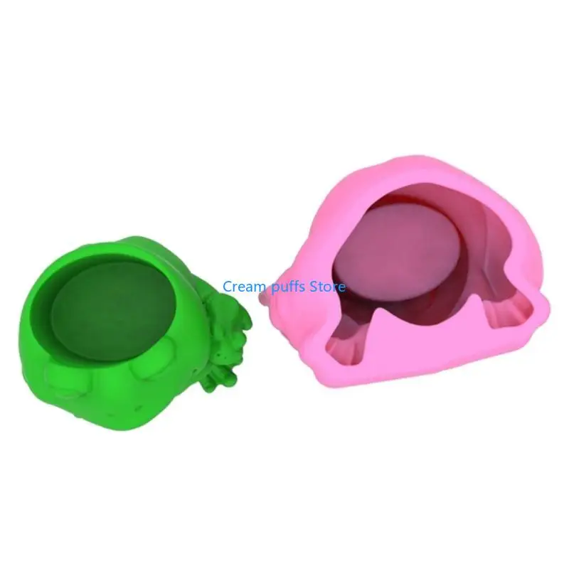 50le Silikonblütenform Form Sukkulente Pflanzerkapel Frösche Gips Tonform