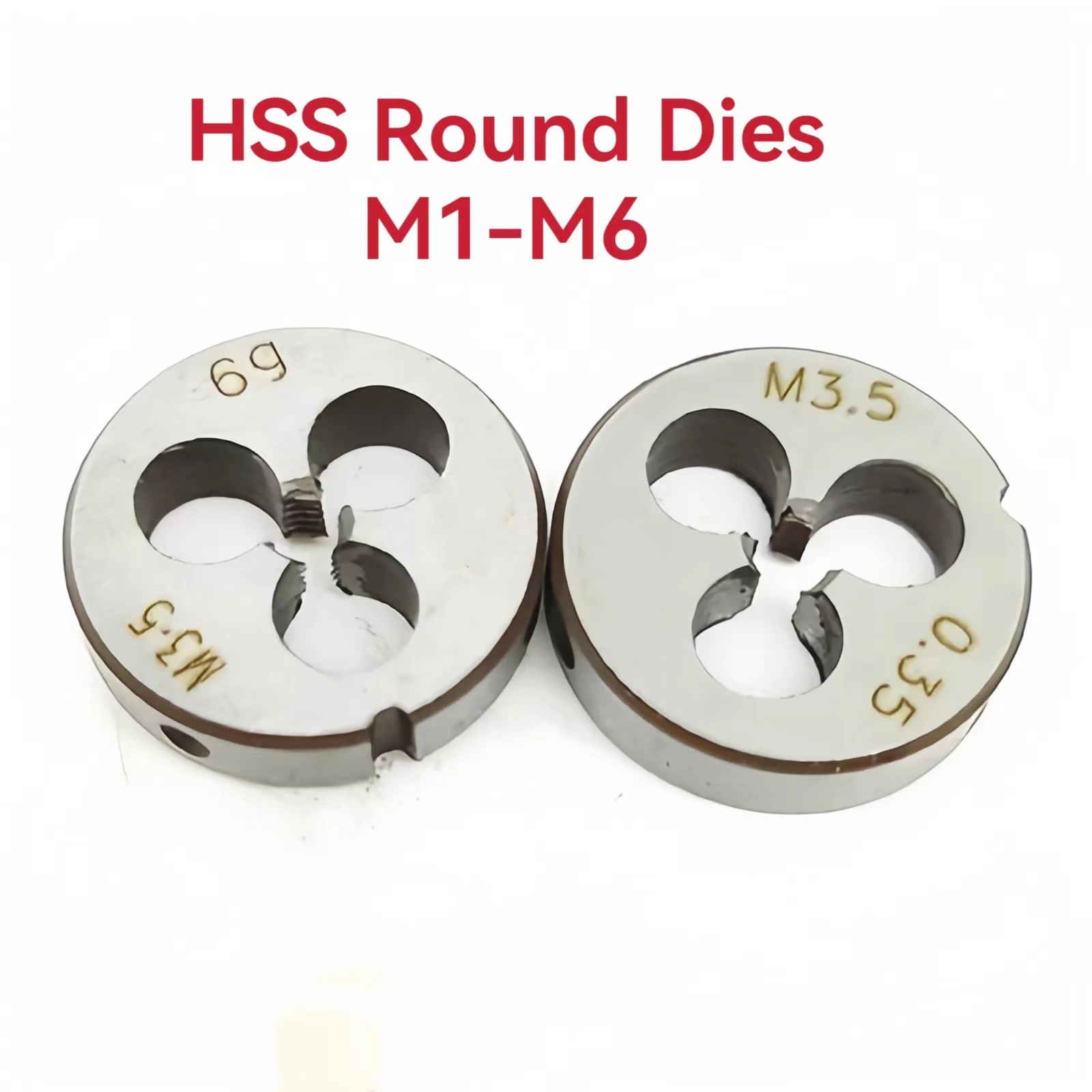 HSS high-speed steel metric high-precision threaded circular die M1 M2 M3 M4 M5 M6 right-handed die