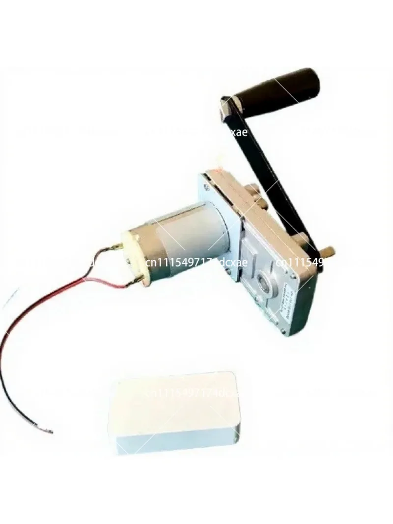 350W Hand Crank Generator 12V 24V DC Permanent Magnet Motor Power Bank for Mobile Phone