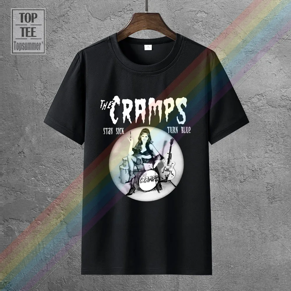 Personality Men'S The Cramps Turn Blue Zomer O Neck Short Sleeve T Shirts