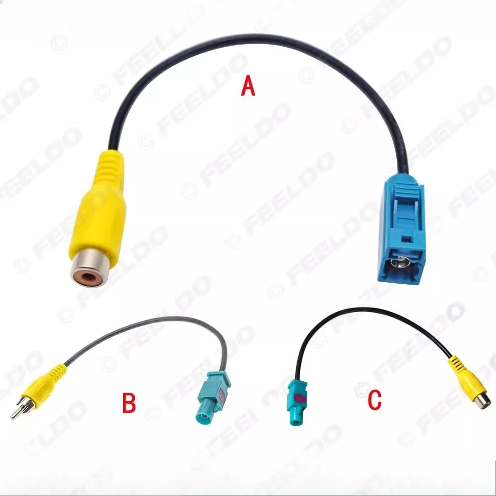 

1pcs For Mercedes-Benz Volkswagen Volvo Ford Rearview Camera RCA Video Cable Adapter
