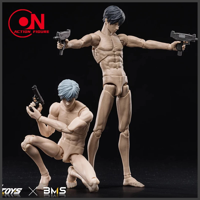 

VTOYS X BMS 1/12 Scale VB002 White VB003 Yellow Male Muscle Joint Body 16.5cm Super Flexible Action Figure Articulated Doll