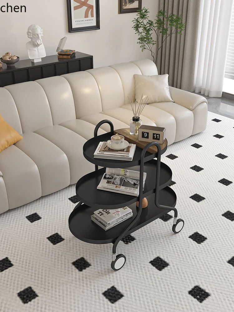 QZT removable sofa living room coffee table bedside table cart rack wrought iron small table home accessories