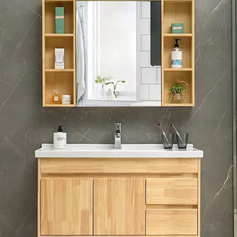 

Medicine Bathroom Cabinets Modern Makeup Storage Organizer Corner Cabinet Corner Mirror Shelf Schrank Bathroom Furniture TD50BC