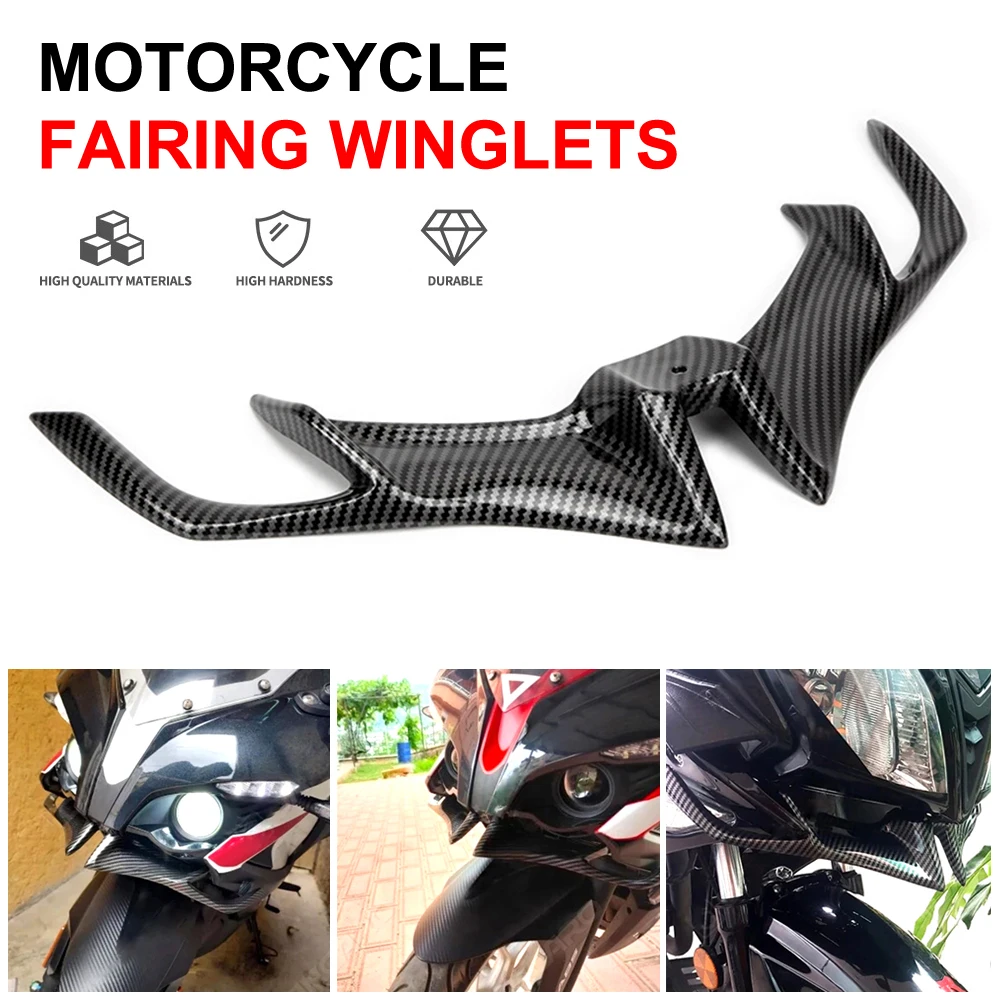 1pc Motorcycle Front Fairing Winglet Wing Guard Cover For YAMAHA V3 2017 2018 2019 2020 2021 For BAJAJ PULSAR RS200 Accessories