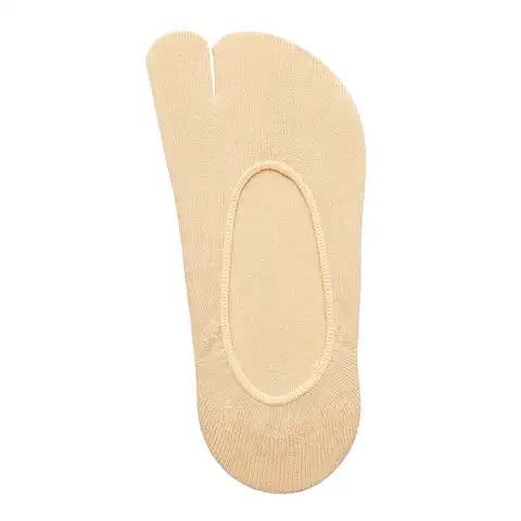 Invisible Toe Socks Cotton Material Split Two Finger Flip Flop Sandal Sock for Women Casual Sneaker Slippers