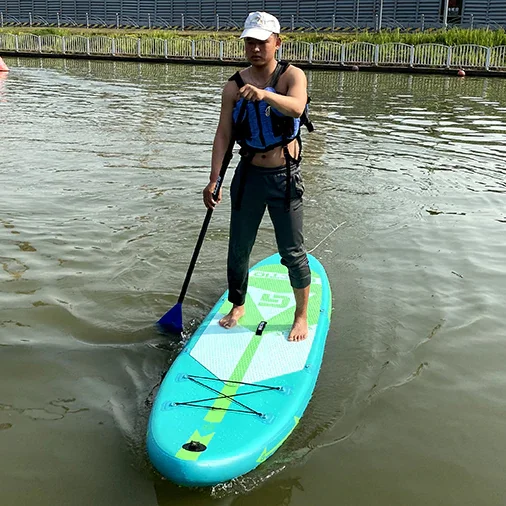 

OEM ODM Soft Surfboard Popular Inflatable Double Layer Stand Up Paddle Board Isup Surfing Surfboard Sup Paddle