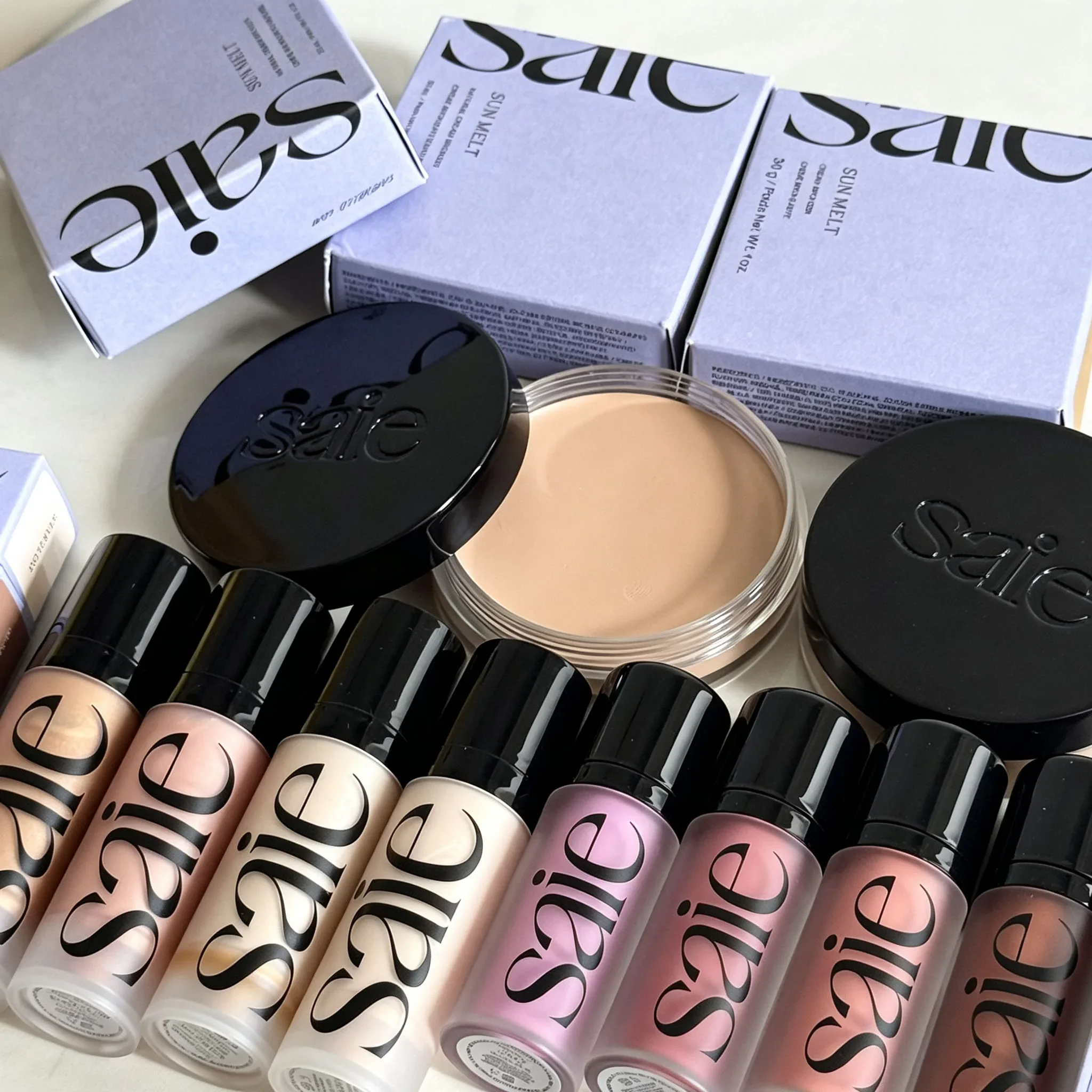 Saie Makeup Hydrating Blendable Dewy Liquid Blush Buildable Luminous Multiuse Cheek Lip Tint Blush for All Sensitive Skin Tones