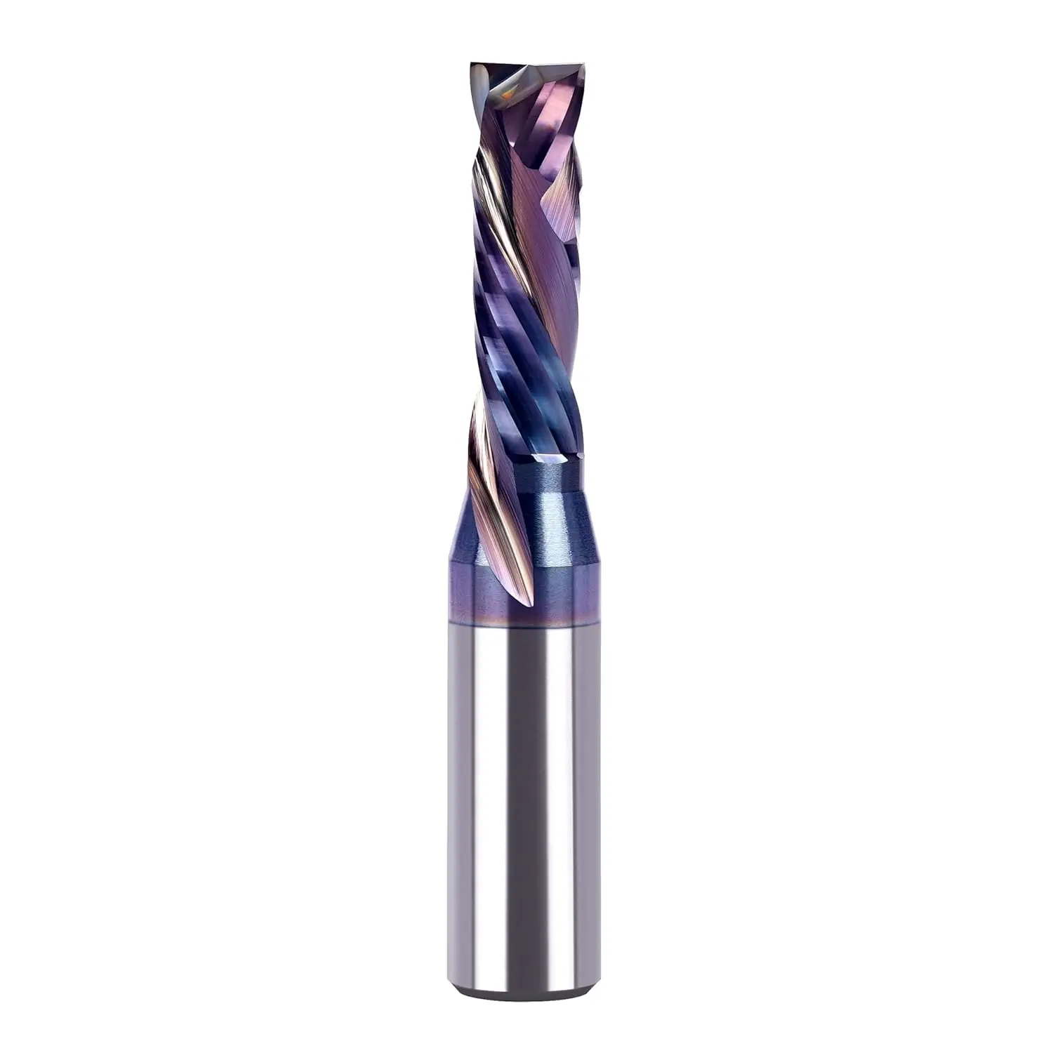 

3/8 Inch TAC Coated Solid Carbide CNC End Mill for Wood Carving and Small Cuts, Spiral Router Bits