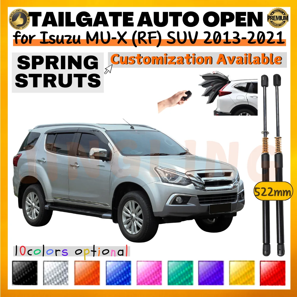 

Qty(2) Trunk Struts with Spring for Isuzu MU-X (RF) SUV 2013-2021 522MM Rear Tailgate Boot Lift Supports Shock Absorbers