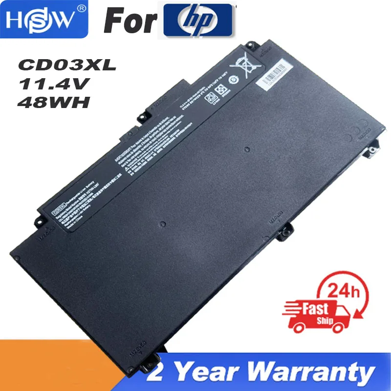 

11.4V 48WH 6Cell New Genuine CD03XL Laptop Battery For HP ProBook 640 645 650 G4 Notebook HSTNN-UB7K 931719-850 HSTNN-LB8F