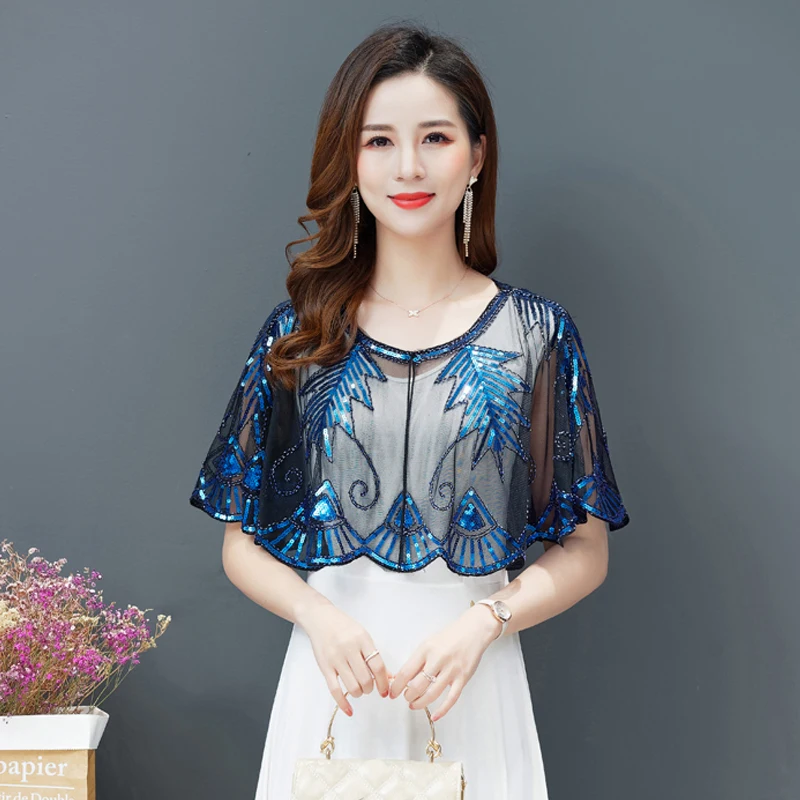 

Женская летняя тонкая солнцезащитная одежда, модная верхняя одежда для кадриль, трансграничная одежда для мамы, большой размер