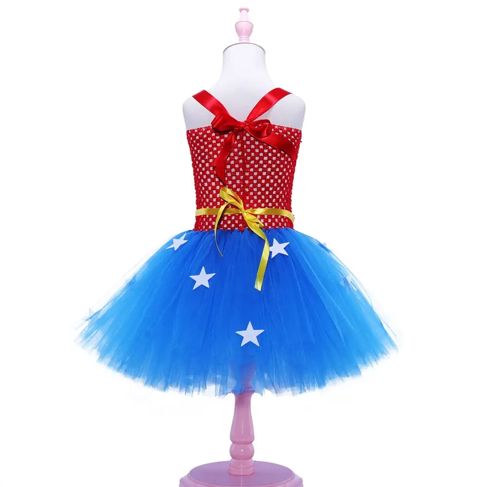 Wonder Woman Costume bambini Costume da supereroe ragazze Costume di Halloween per bambini