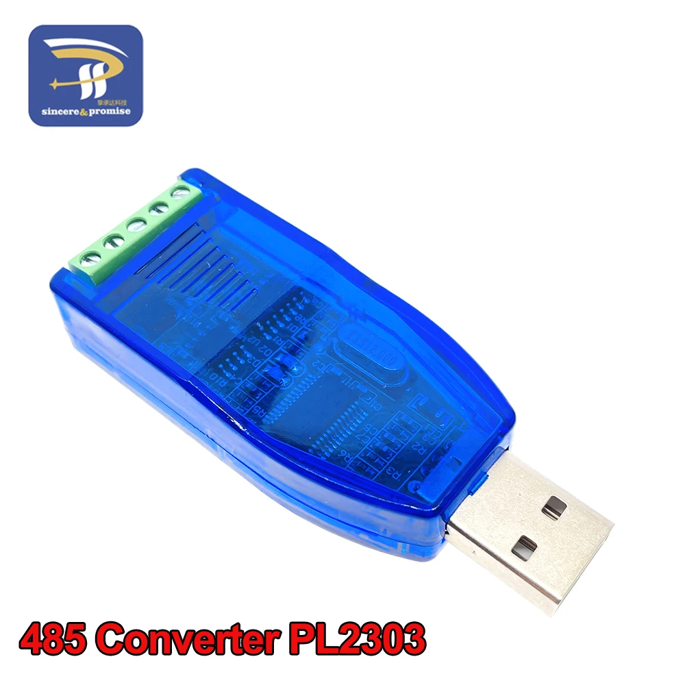 Industrial USB to RS232 RS485 CH340G PL2303 Converter Communication Module Bidirectional Half Duplex Serial Line TVS Protection